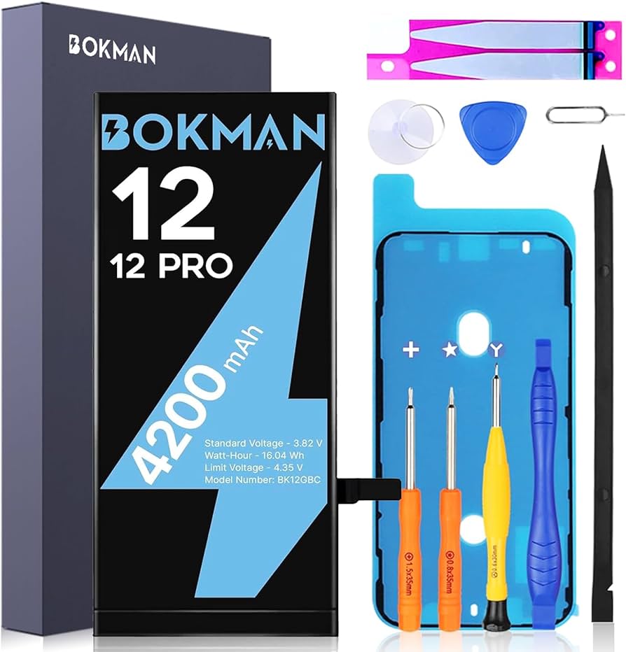 Amazon | bokman iPhone 12/12 pro バッテリー 大容量 4200mAh 0